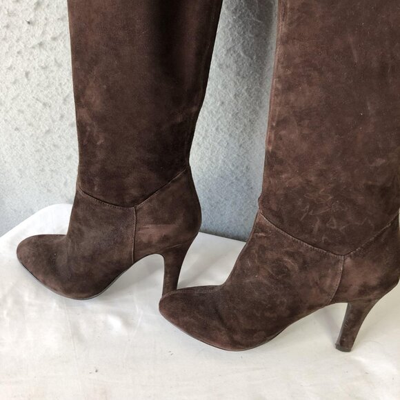 Colin Stuart Boots Womens Size 8B Suede Over Knee High Heel Shoes - Picture 14 of 16